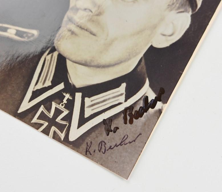 German Signature of WH KC Recipient 'Karl Becher'