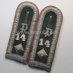 Pair of WH (Heeres) 'M40'-pattern, neatly 'cyphered' NCO-type...