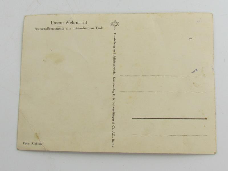 Postcard: Unsere Wehrmacht...Refueling an Aircraft