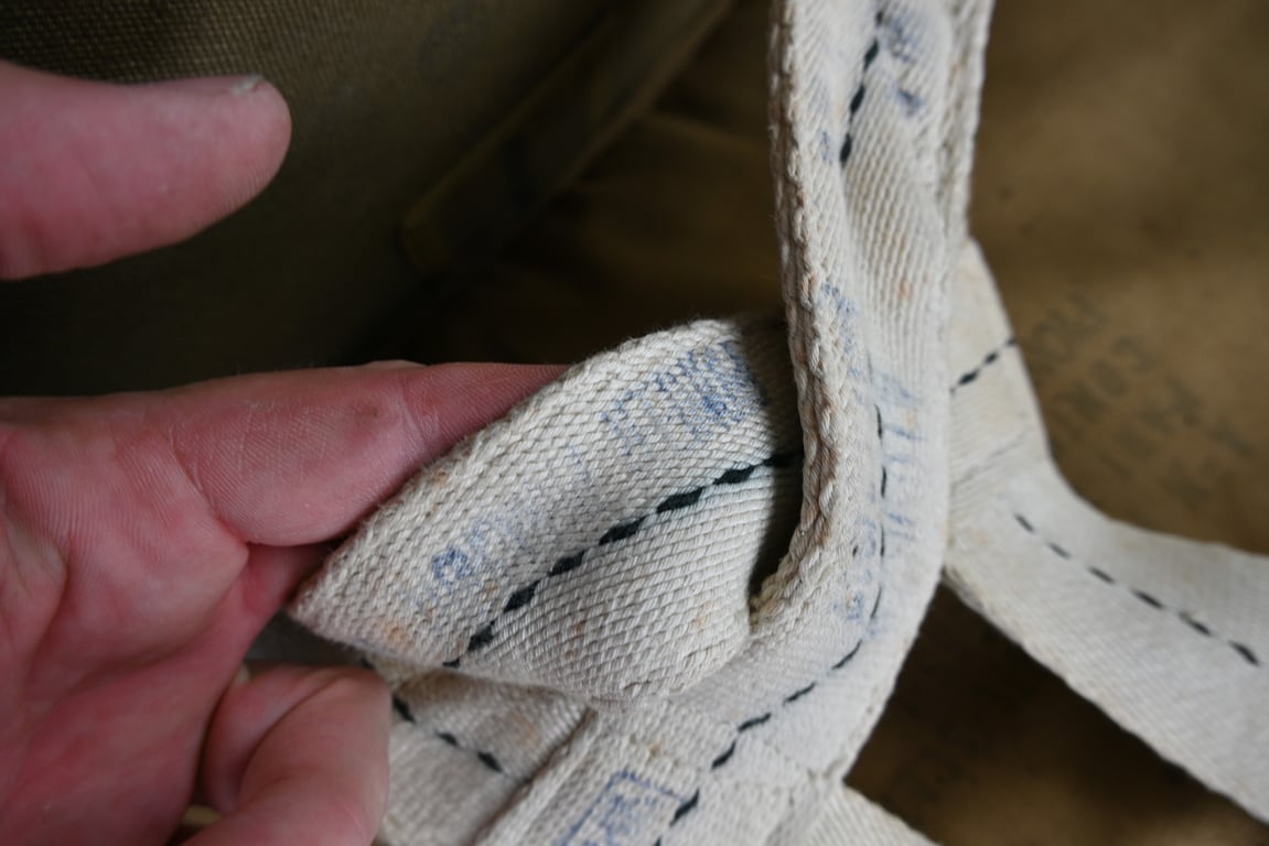 USAAF WW2 Named AN6510-1 Seat Parachute Harness Assembly