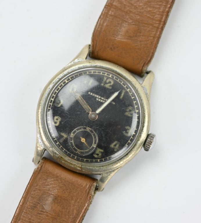 German WH Working Wrist Watch 'Record Watch Co.'