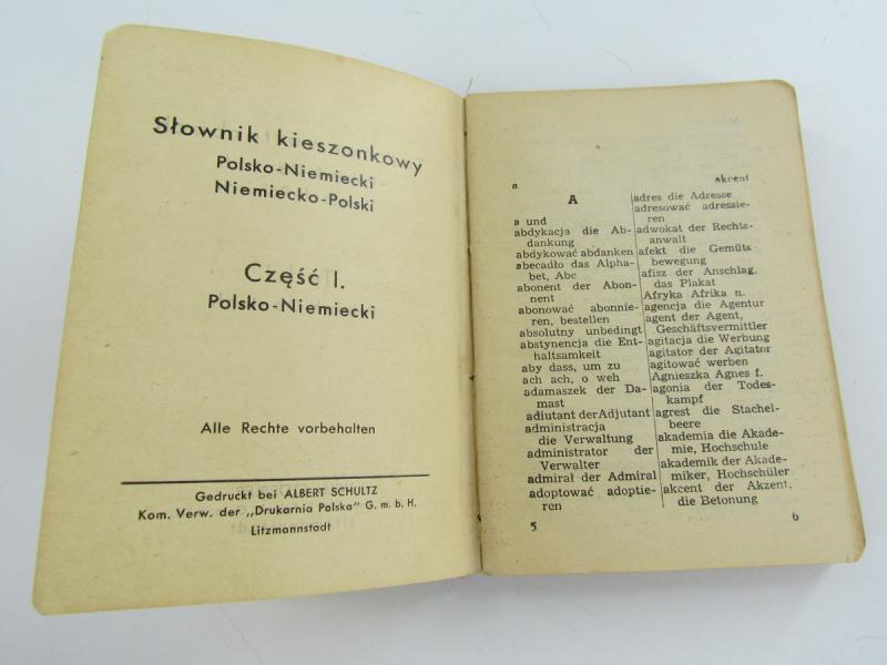 Paperback Dictionary Polish-German / German-Polish