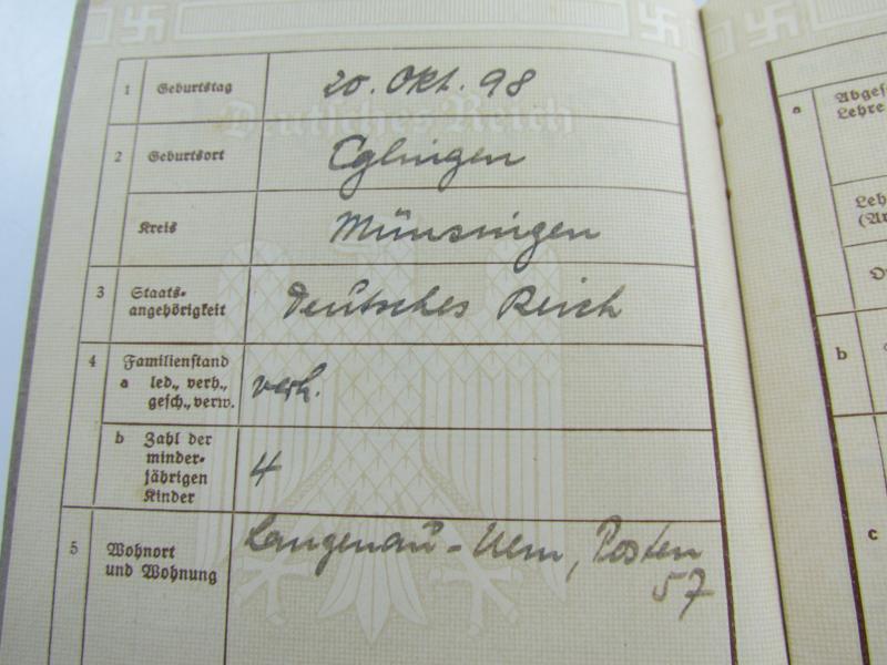 German Arbeitsbuch 1st pattern