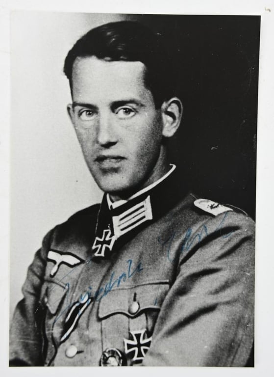 Signature of Wehrmacht Heer KC Recipient 'Friedrich Carl'