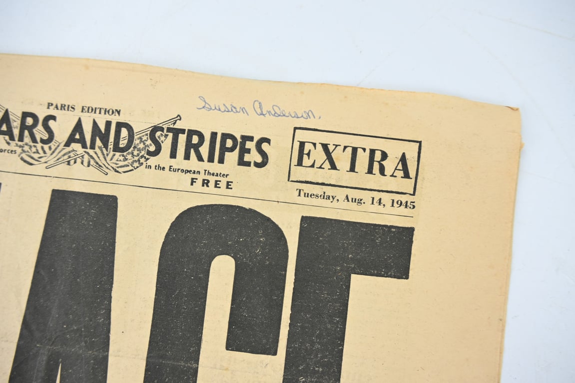 US WW2 Stars & Stripes Newspaper 14 August 1945