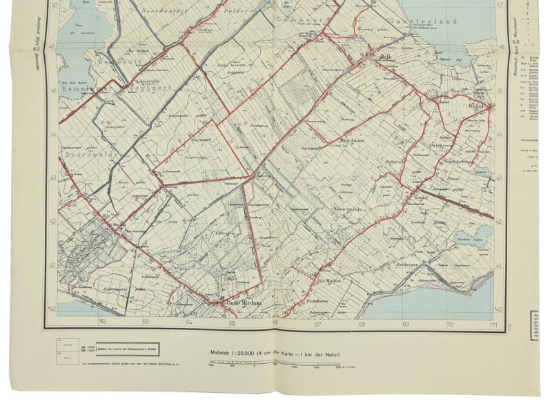 German Roadmap 'Balk' Holland 1940
