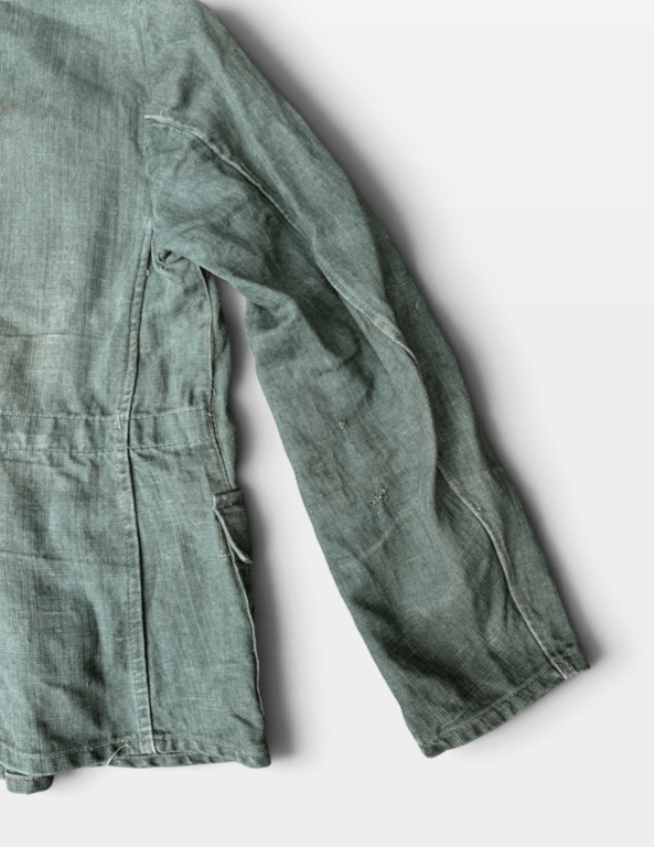 Waffen-SS Field-Reworked Drillich Work Tunic – Former NCO / SS-Unterscharführer Configuration