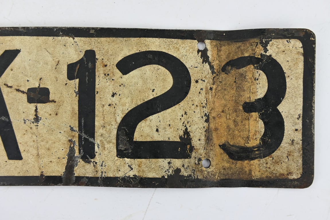 German Third Reich Numberplate 'Reichskommissariat Niederlande'
