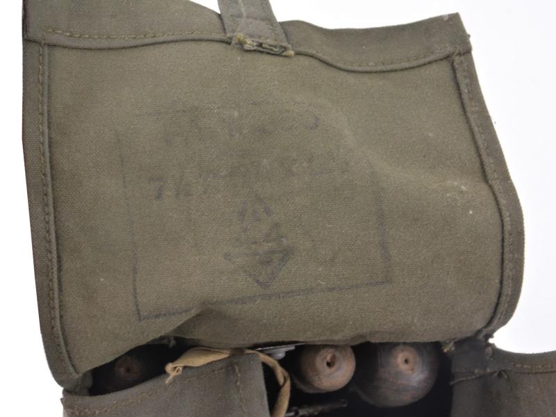 British WW2 Folding saw in pouch 1944
