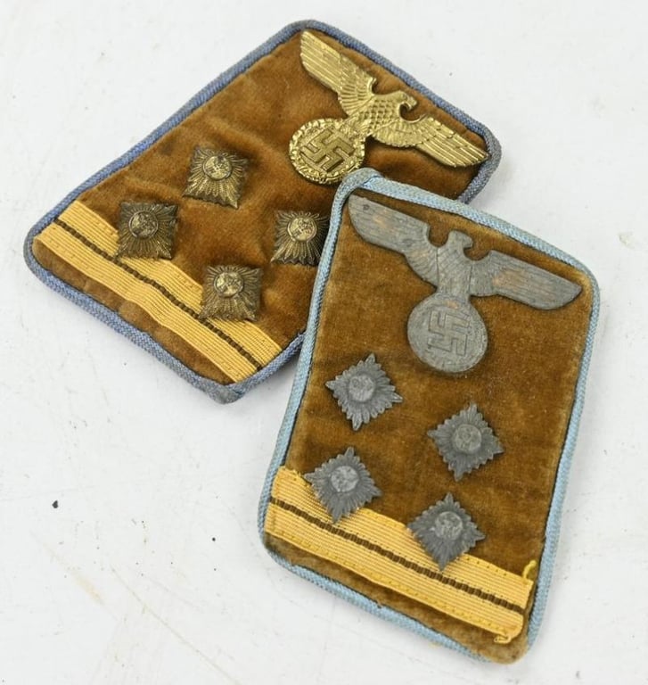 German NSDAP Collar Tab Set 'Hauptgemeinschaftsleiter'