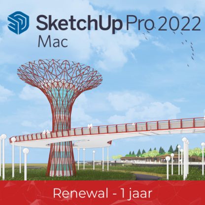 SketchUp Pro 2022 – 1 jaar Renewal – Mac