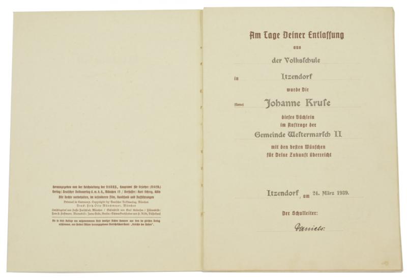 German NSLB Book 'Du Und Dein Volk'