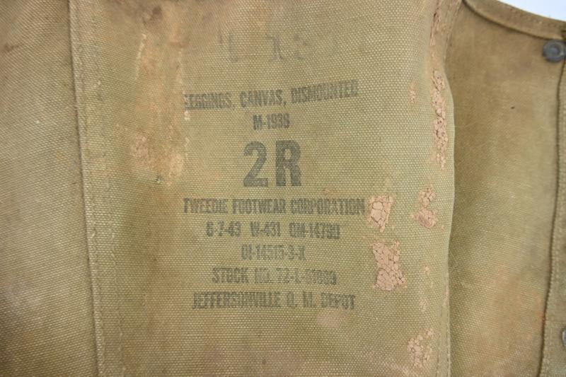 US WW2 Combat worn Leggings
