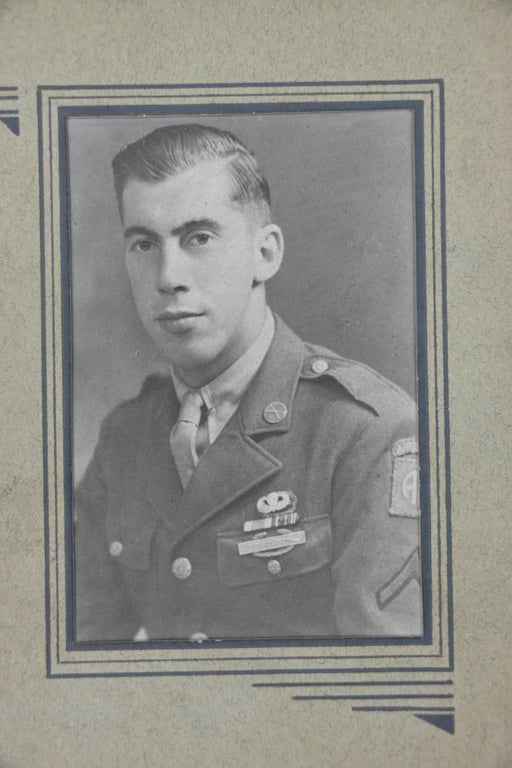 US WW2 Paratrooper Portrait Picture