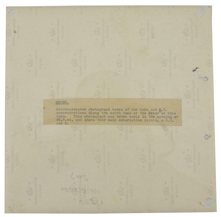 US WW2 Aerial Recon Picture Rouen Normandy Operation Paddle