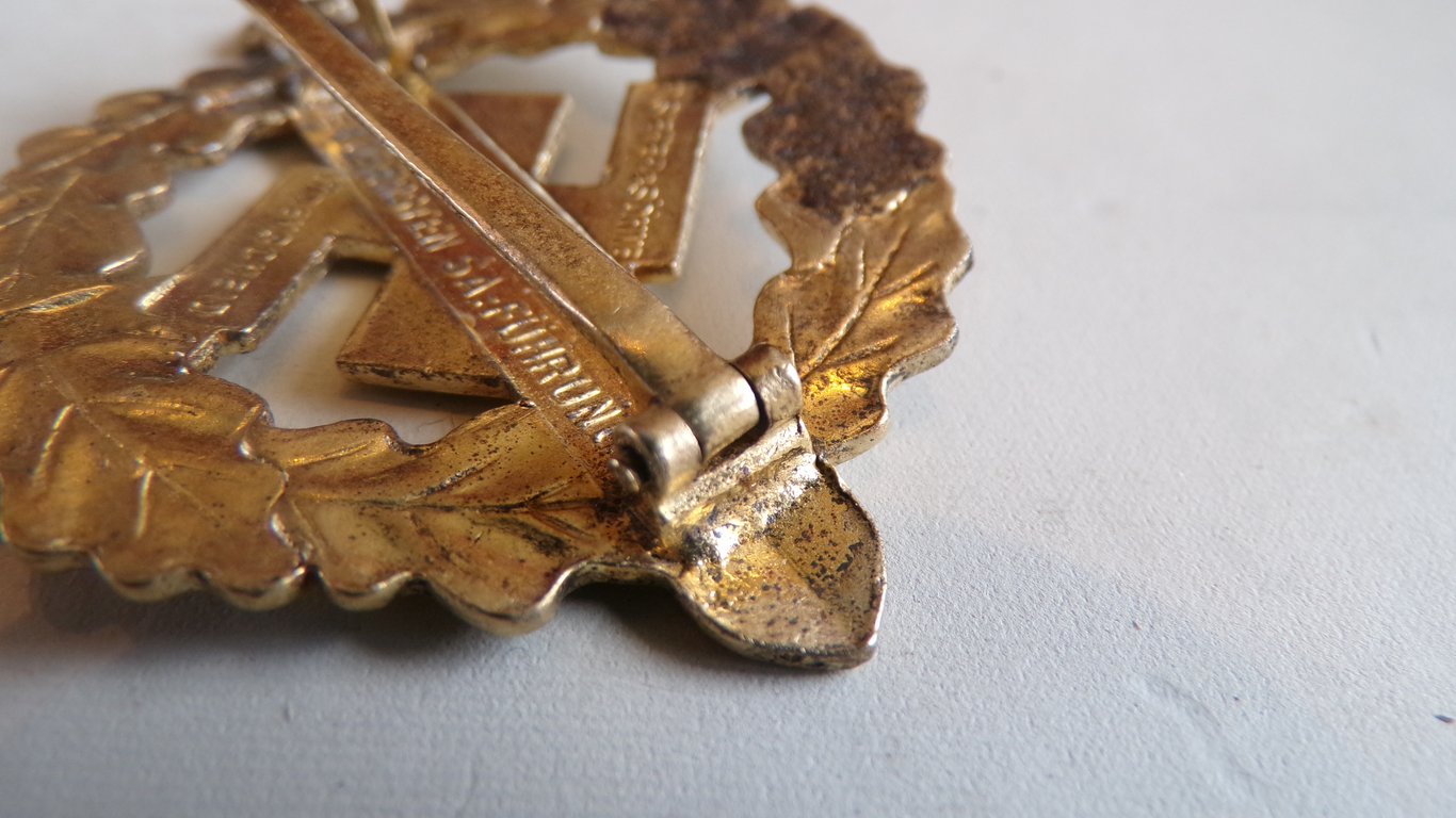 Early SA Sports Badge in Gold (Oberste SA-Führung)
