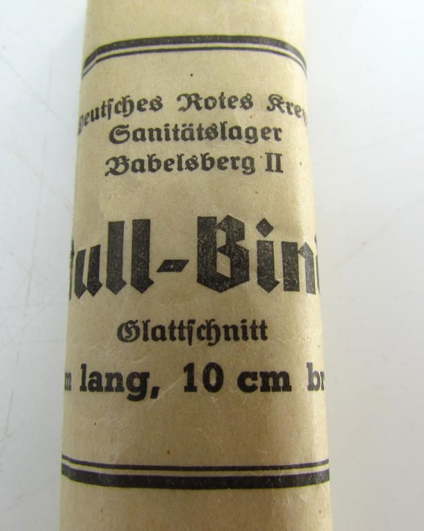 Deutsches Rotes Kreuz (DRK) bandage ( Mull-Binde )
