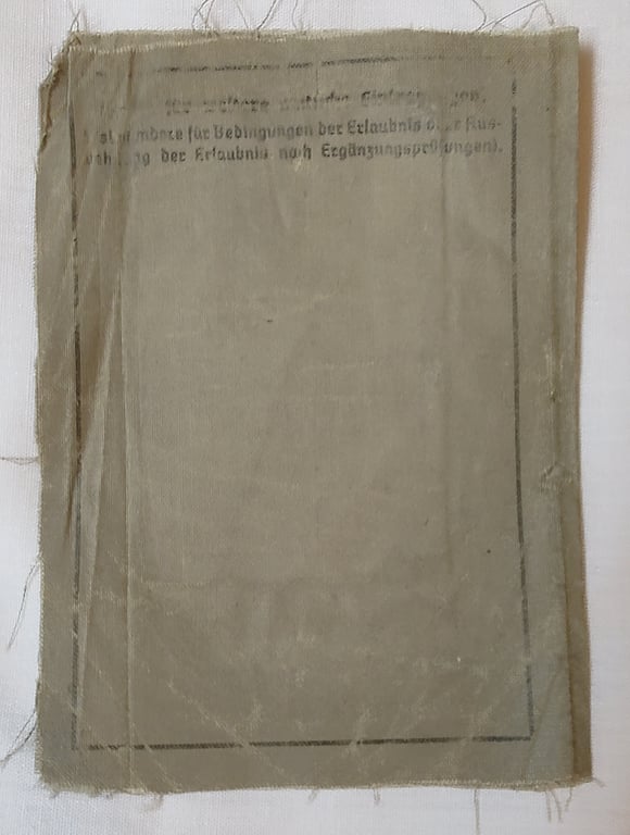 Wehrmacht - Führerschein issued to a Luftwaffe (Fallschirmjager) medic