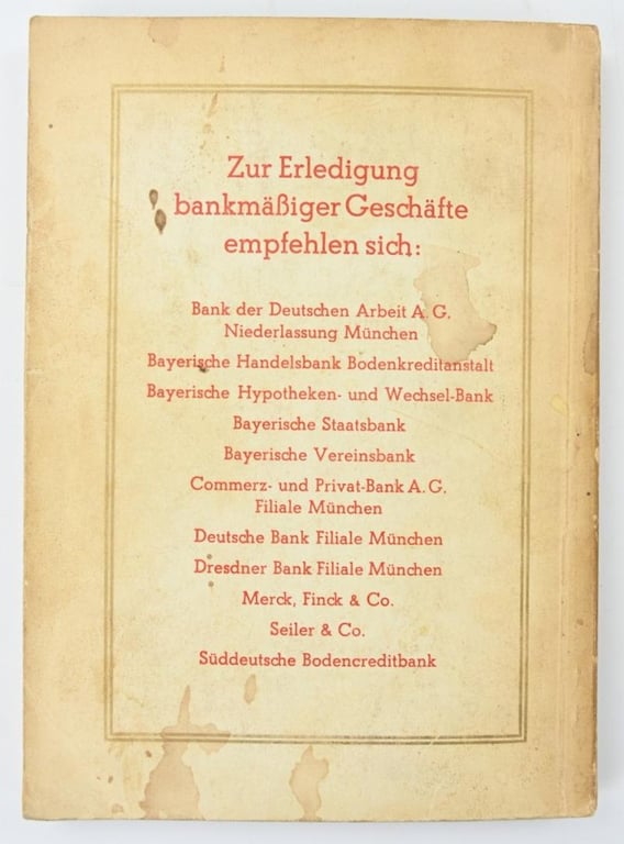 German Third Reich Art Catalogus 1939