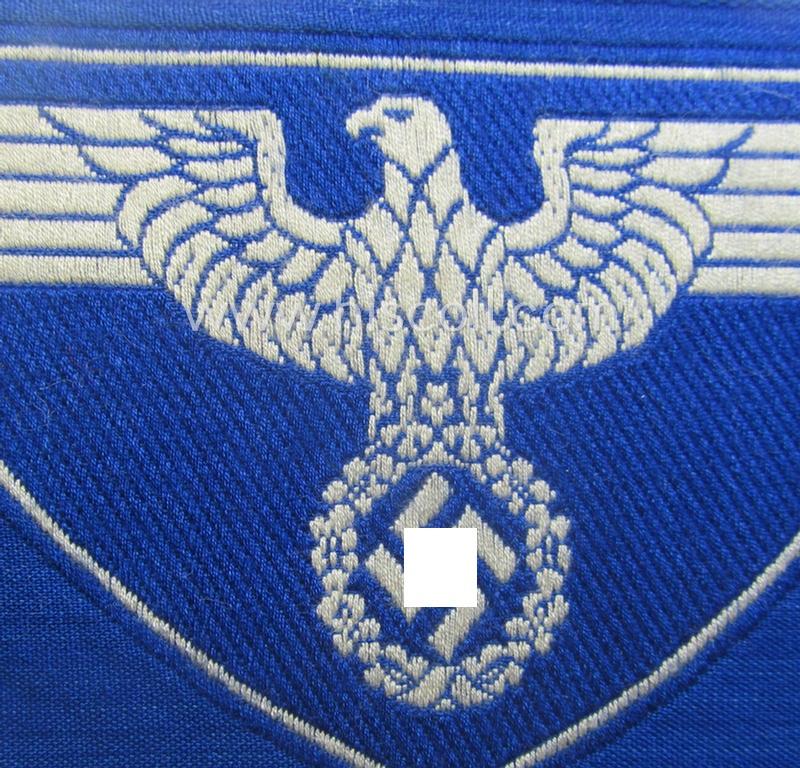 Smaller-sized sports'-shirt eagle as was used by the officials within the: 'Deutsche Reichspost' (aka: 'Zeesener Adler') being a 'virtually mint- ie. unissued' example that is executed in the neat 'BeVo'-weave-pattern