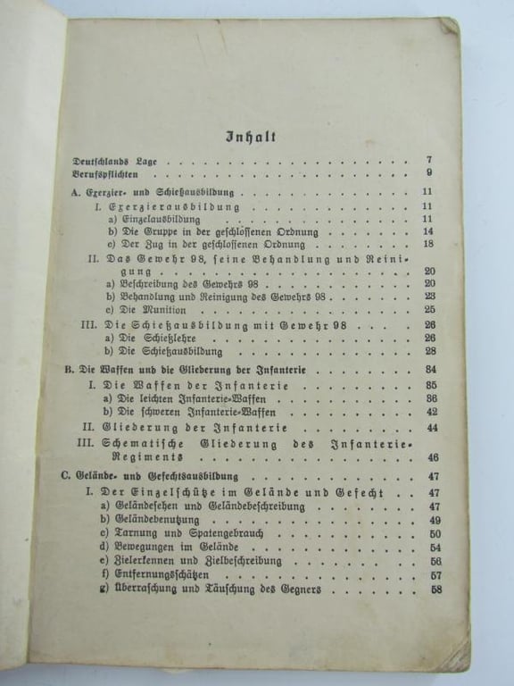 Die Soldatenfibel' Instruction Booklet 1936