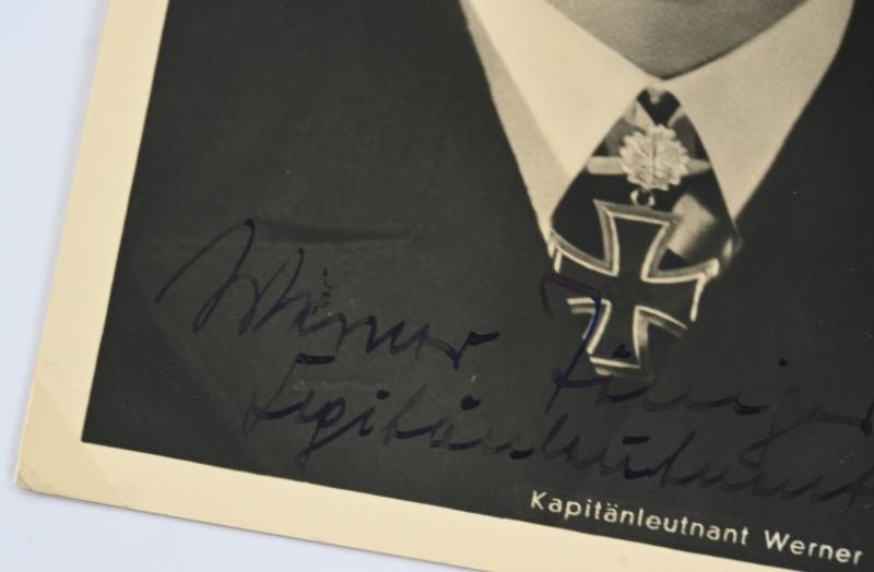 Signature of Kriegsmarine KC-OLC Recipient 'Werner Toeniges'