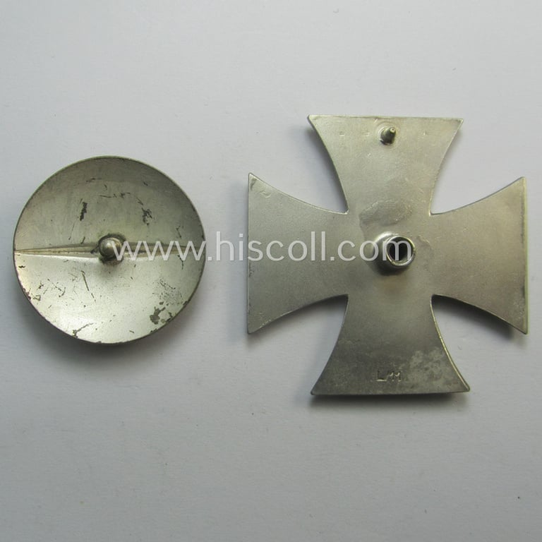 Superb - and minimally used! - 'EK 1. Kl.' (or: Iron Cross 1st class) as executed in the scarcely seen so-called: 'screw-back'-pattern being a typical maker- (ie. 'L/11'-) marked example as was produced by the 'Hersteller': 'Wilh. Deumer'