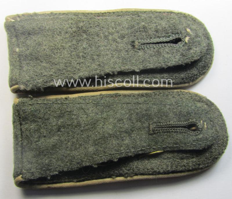 Pair of WH (Heeres) neatly 'cyphered', 'M40 o. M43'-pattern NCO-type shoulderstraps: 'Feldwebel des Infanterie-Rgts. 344' (part of the '223. Inf.Div.')