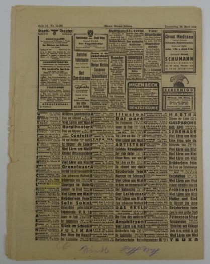 German Illustrierte Kronen Zeitung 30 April 1942