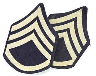 US WW2 Rank Chevron Set 'Staff Sergeant'