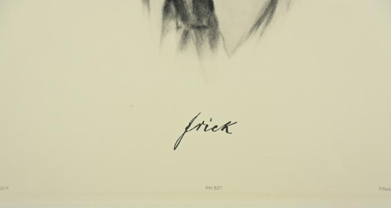 German Portrait Print/Litho of Wilhelm Frick by K.J.Böhringer