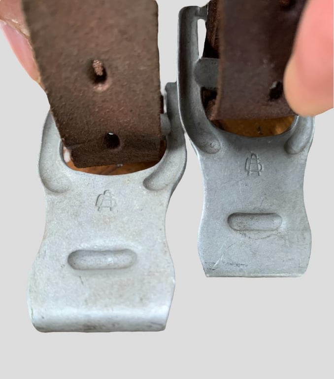 Luftwaffe Chocolate Brown Leather Y-straps