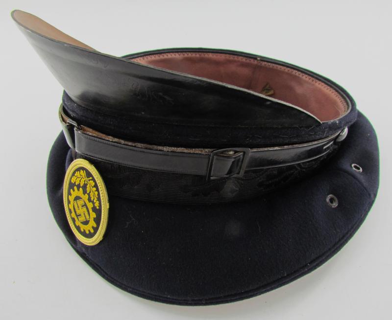 German DAF ‘Deutsche Arbeitsfront’ visor cap with RZM Label