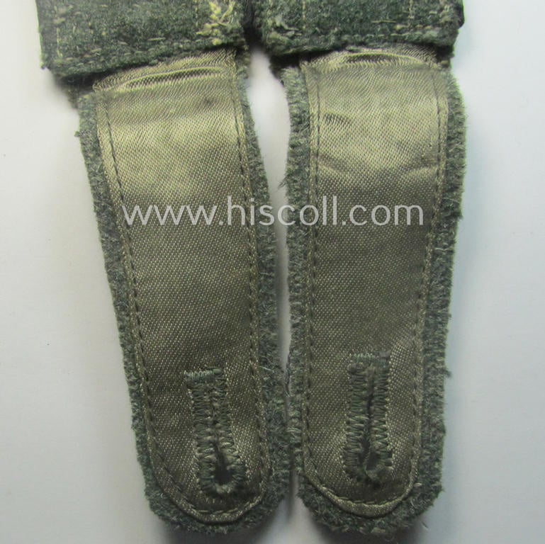 Moderately used - typically mid-war-period and/or fully matching! - pair of so-called: 'M43'-pattern, WH (Heeres) NCO-type shoulderstraps: 'Feldwebel der Pionier-Trpn.'