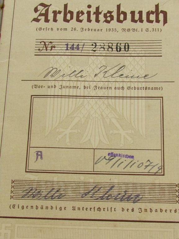 German Arbeitsbuch 1st pattern