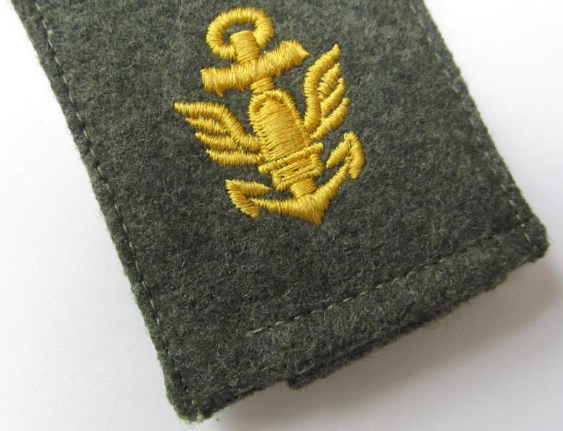 Neat - albeit regrettably single - 'cyphered'- (and IMO mid-war-period-) WH (Kriegsmarine) enlisted-mens'-type shoulderstrap, as was intended for a: 'Soldat eines Küsten-Artillerie-Regiments' 