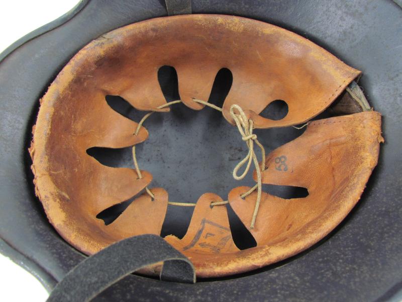 M35 Double Decal Polizei ‘beaded’ Luftschutz Helmet EF66