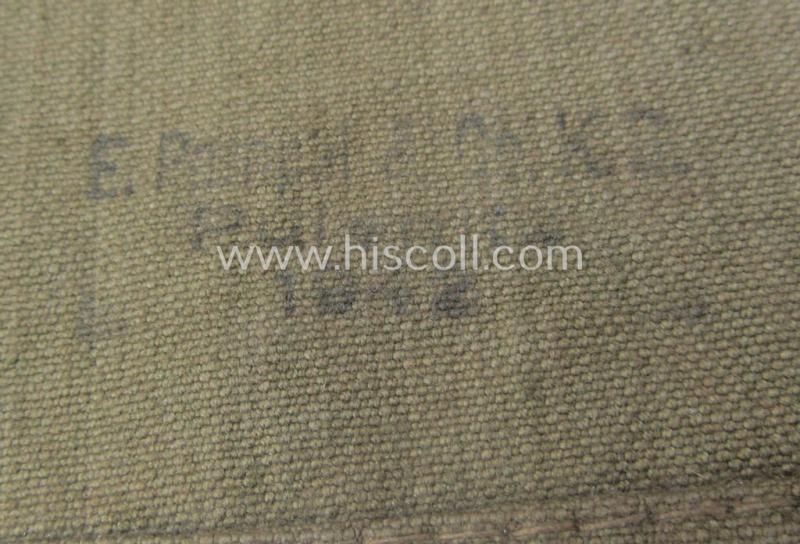 Mid-war-period, so-called: 'M31'-type, WH (Heeres ie. Waffen-SS etc.) 'Brotbeutel' (ie. bread-bag) being a maker-marked and/or: '1942'-dated example that comes in a 'virtually mint- ie. unissued' condition