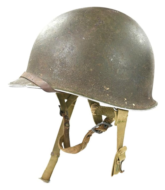 US WW2 82nd Airborne Division 508th Parachute Infantry Regiment Combat Helmet