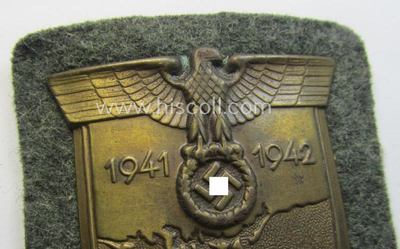 WH (Heeres ie. Waffen-SS) 'Krim'-campaign-shield (as was produced by a by me unidentified maker)
