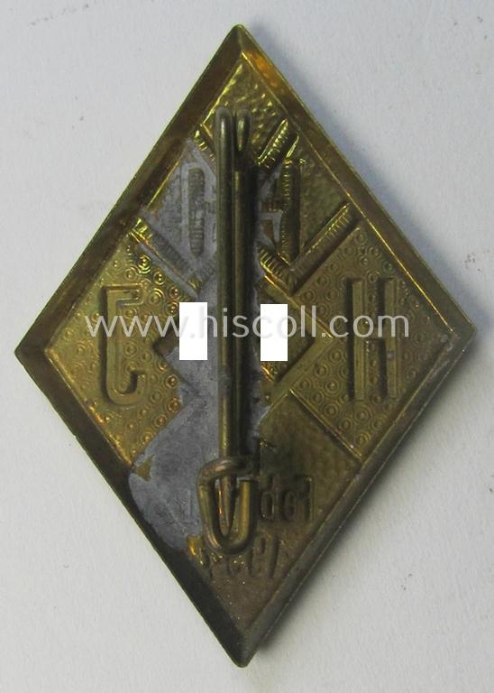 Attractive - and scarcely encountered! - HJ- (Hitlerjugend-) ie. WHW-related day-badge (ie. 'tinnie' or: 'Veranstaltungsabzeichen') as was issued to commemorate a HJ- ie. WHW-related gathering ie. rally held on: '11. Februar 1934'