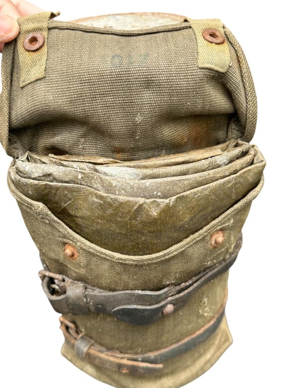 Camouflaged Gasmask with Gascape