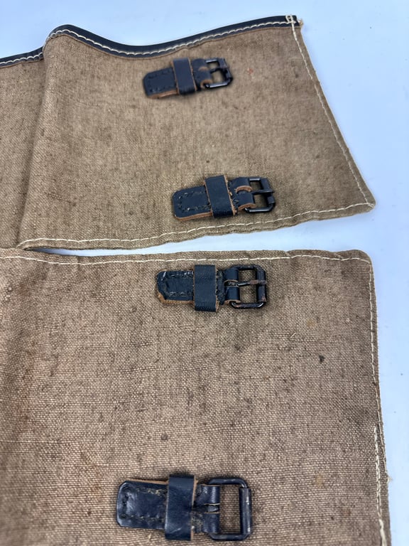 German WWII canvas Gaiters (Gamaschen)