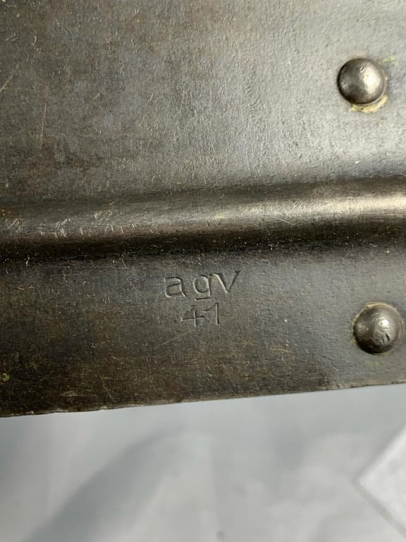 German Folding Shovel with Carrying Case, 1st Model -1941-