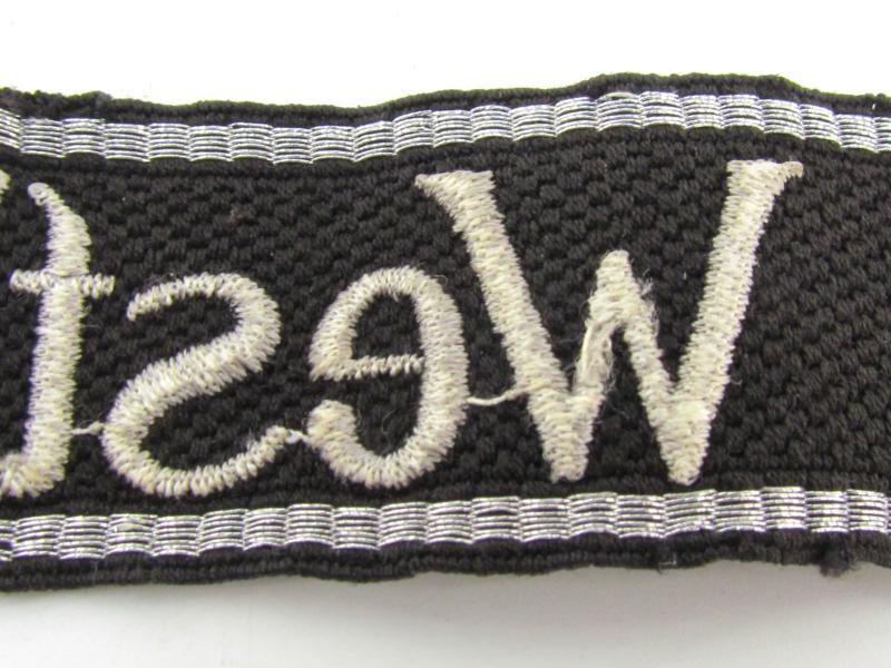 Waffen-SS cufftitle Westland & Matching Slip on cyphers
