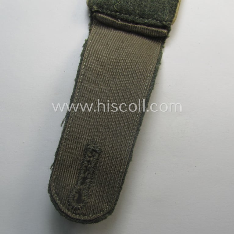 Single, mid- (ie. early-) war-period so-called: 'M41/M43'-pattern WH (Heeres) EM-type shoulderstrap as intended for a: 'Soldat eines Infanterie-Rgts.'