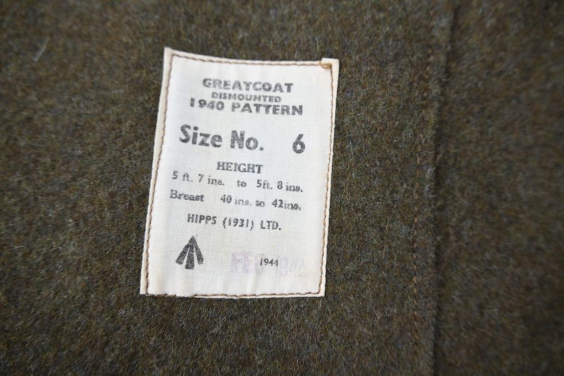 British WW2 Dismounted Greatcoat 1940 Pattern