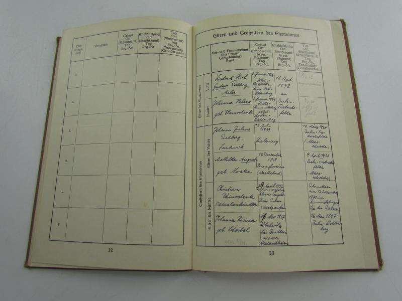 Book : Deutsches Einheits- Familien Stambuch