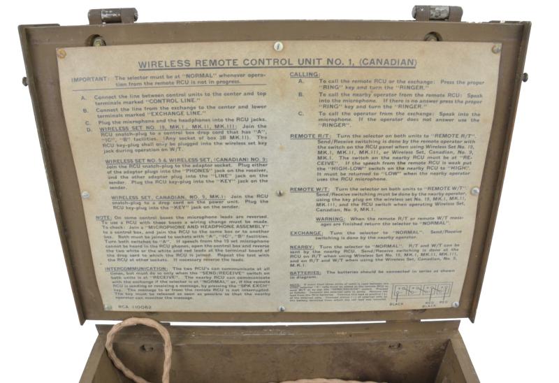 Canadian WW2 Wireless Remote Control Unit No.1