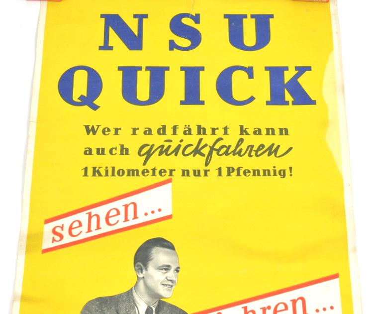 German Third Reich NSU Poster